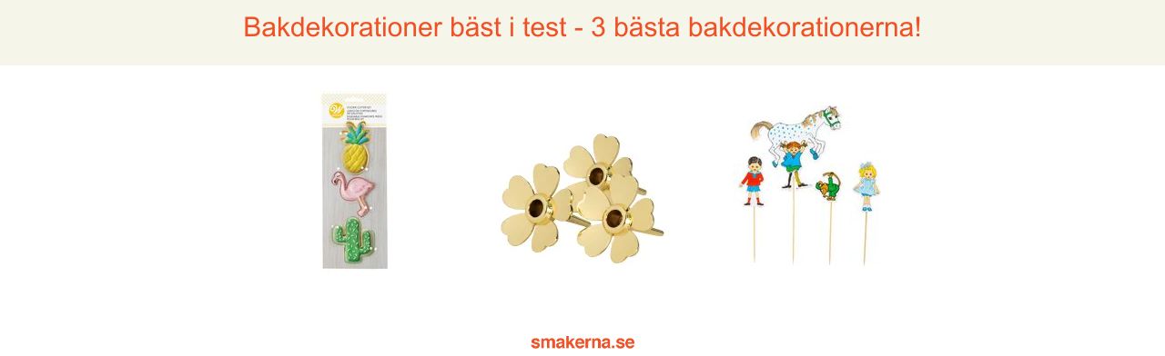 Bakdekorationer bäst i test