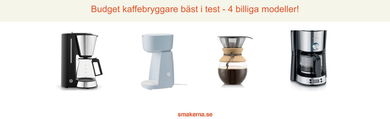 Budget kaffebryggare bäst i test