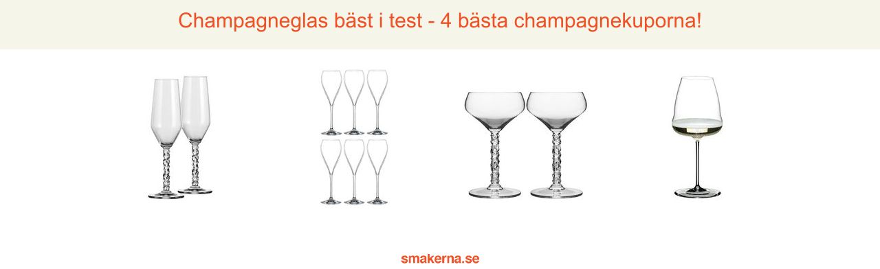 Champagneglas bäst i test