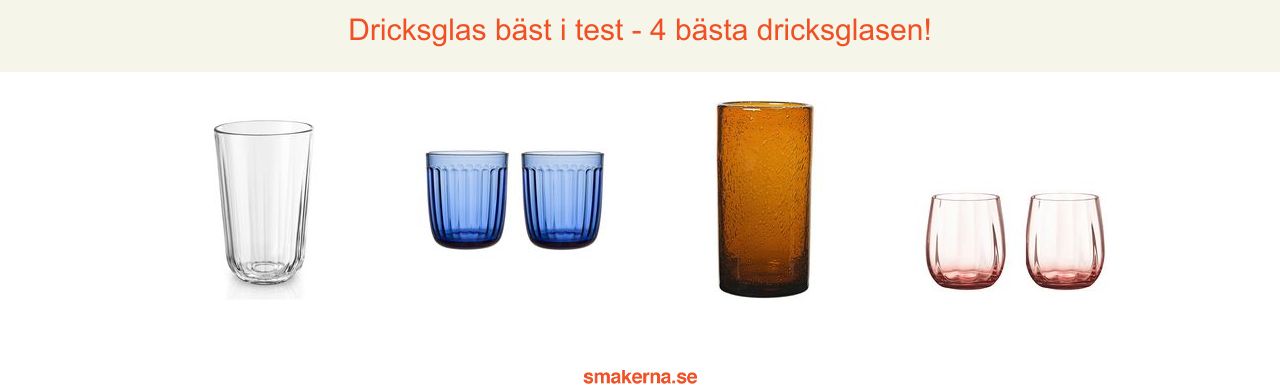 Dricksglas bäst i test