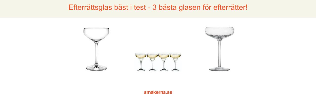 Efterrättsglas bäst i test