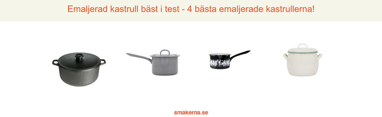 Emaljerad kastrull bäst i test