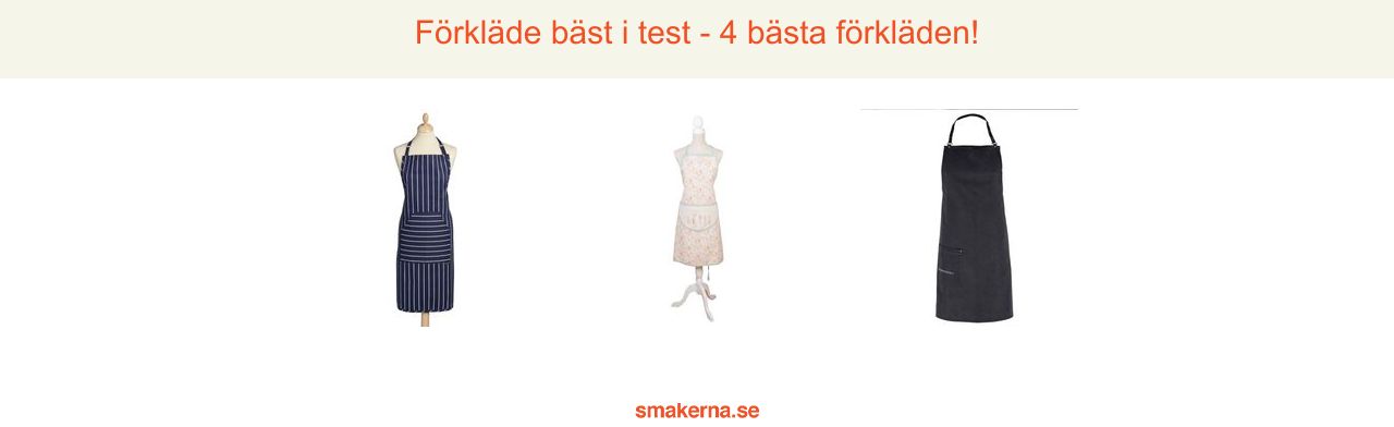 Förkläde bäst i test