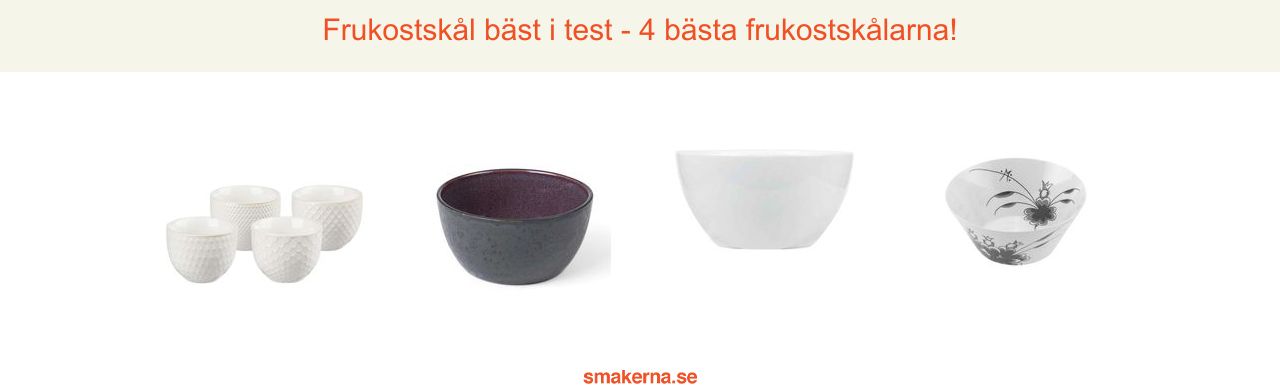 Frukostskål bäst i test