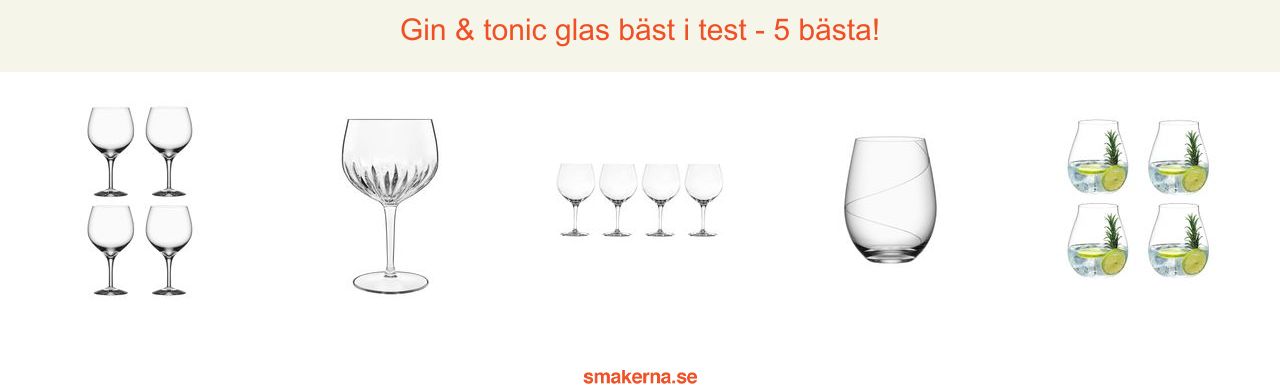 Gin och tonic glas bäst i test