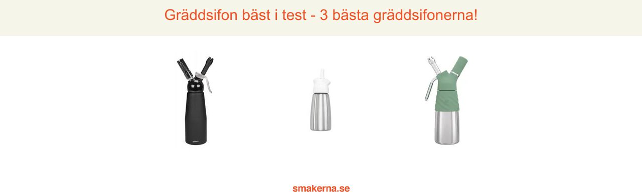 Gräddsifon bäst i test