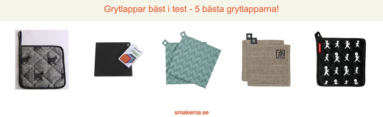 Grytlappar bäst i test