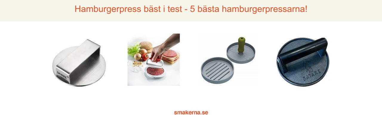 Hamburgerpress bäst i test