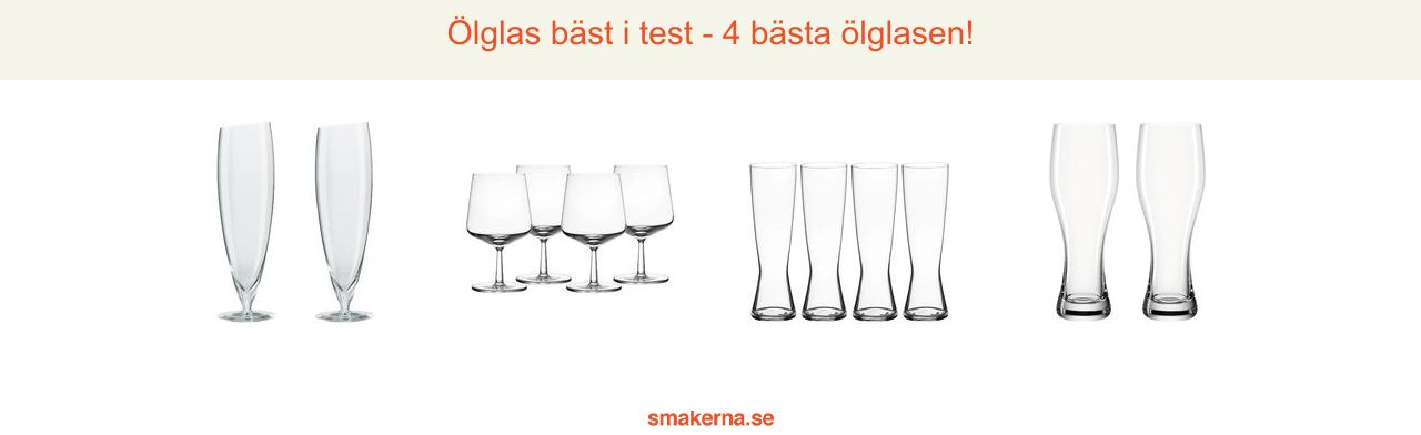 Ölglas bäst i test