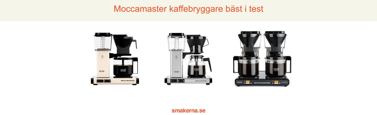 Moccamaster kaffebryggare bäst i test