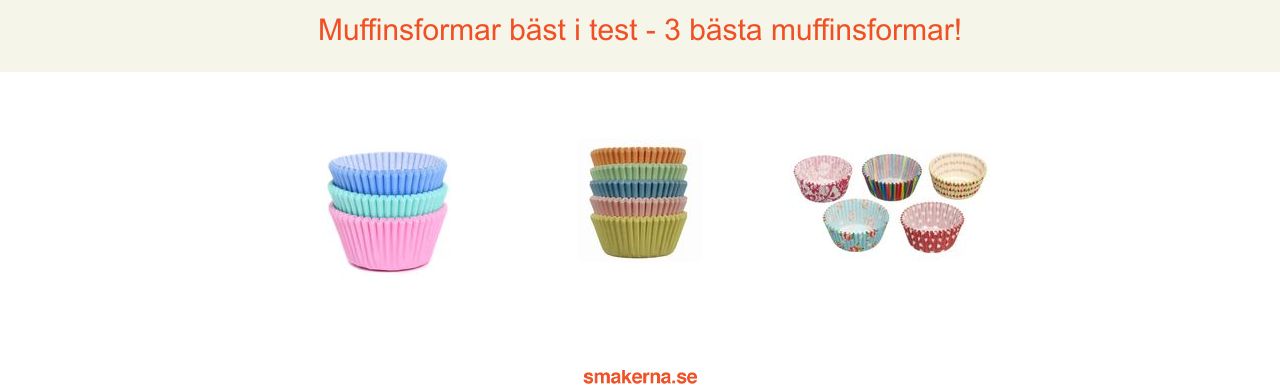 Muffinsformar bäst i test