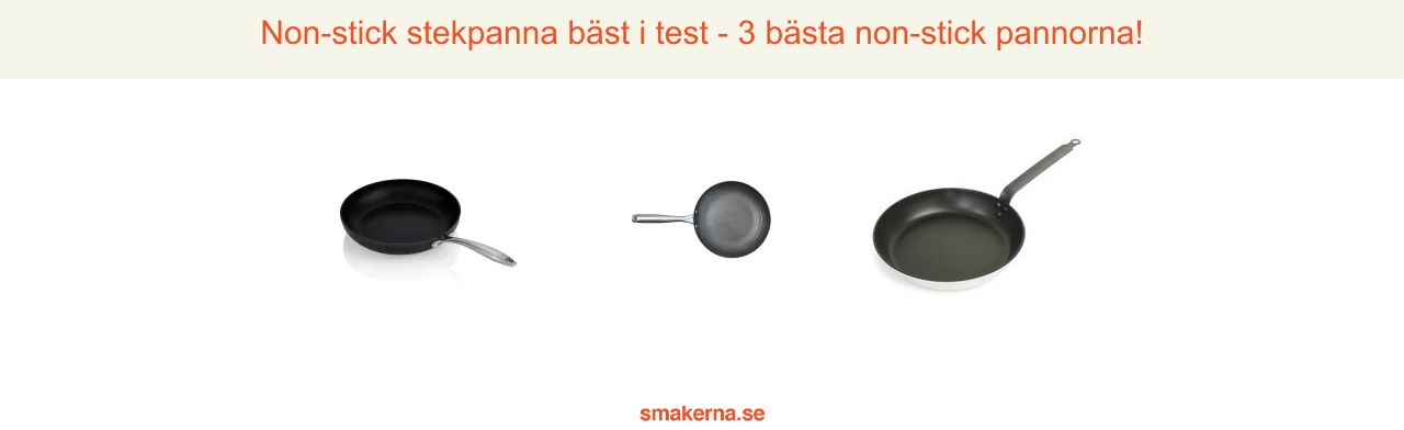 Stekpanna non stick bäst i test