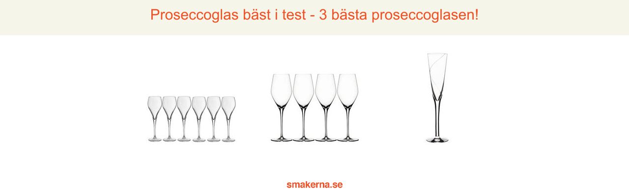 Proseccoglas bäst i test