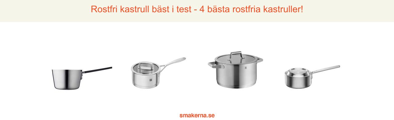 Rostfri kastrull bäst i test