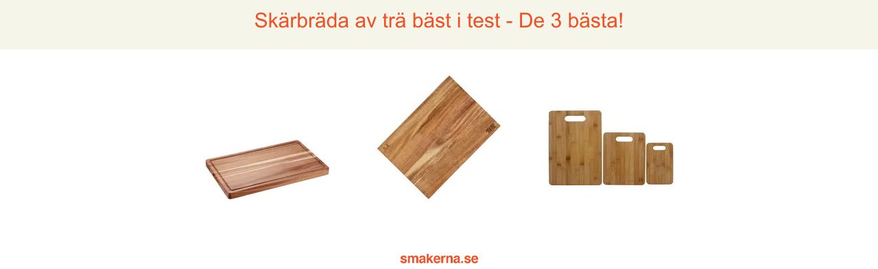 Skärbräda trä bäst i test