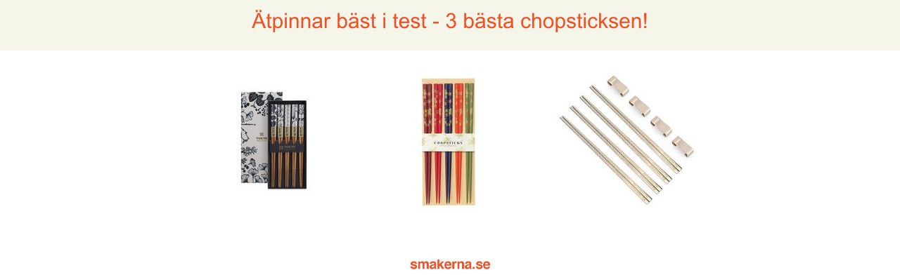 Ätpinnar bäst i test