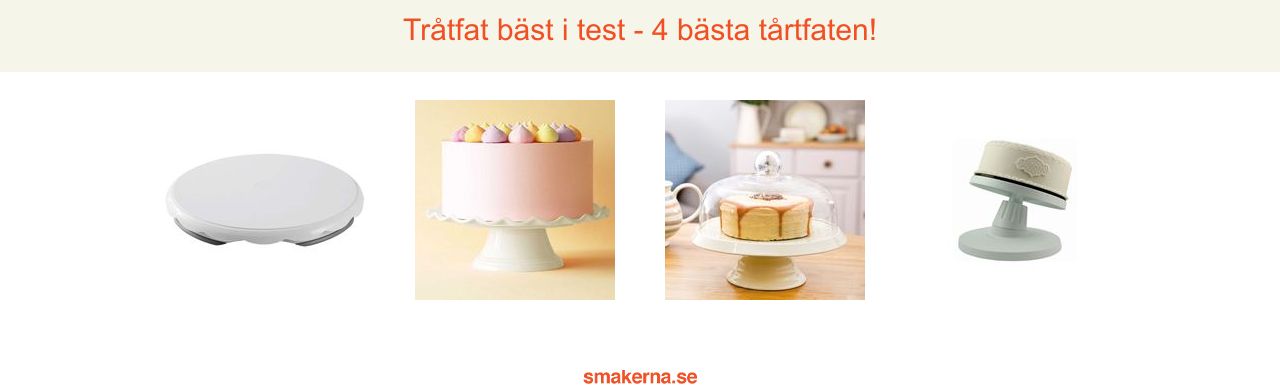 Tårtfat bäst i test